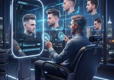 طراحی مدل مو با هوش مصنوعی